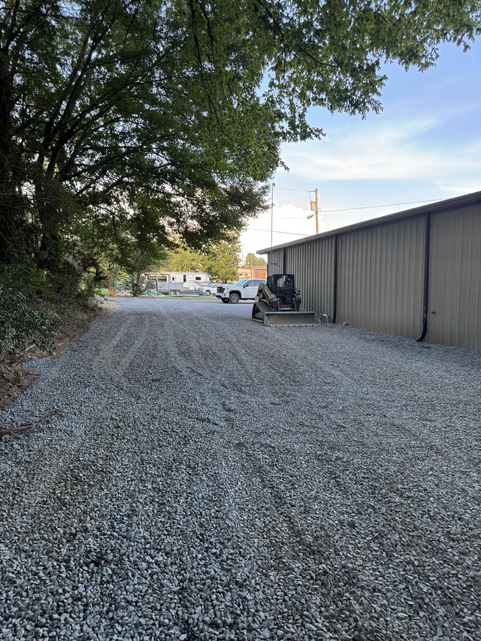 Gravel driveway through rural property in Northwest Georgia