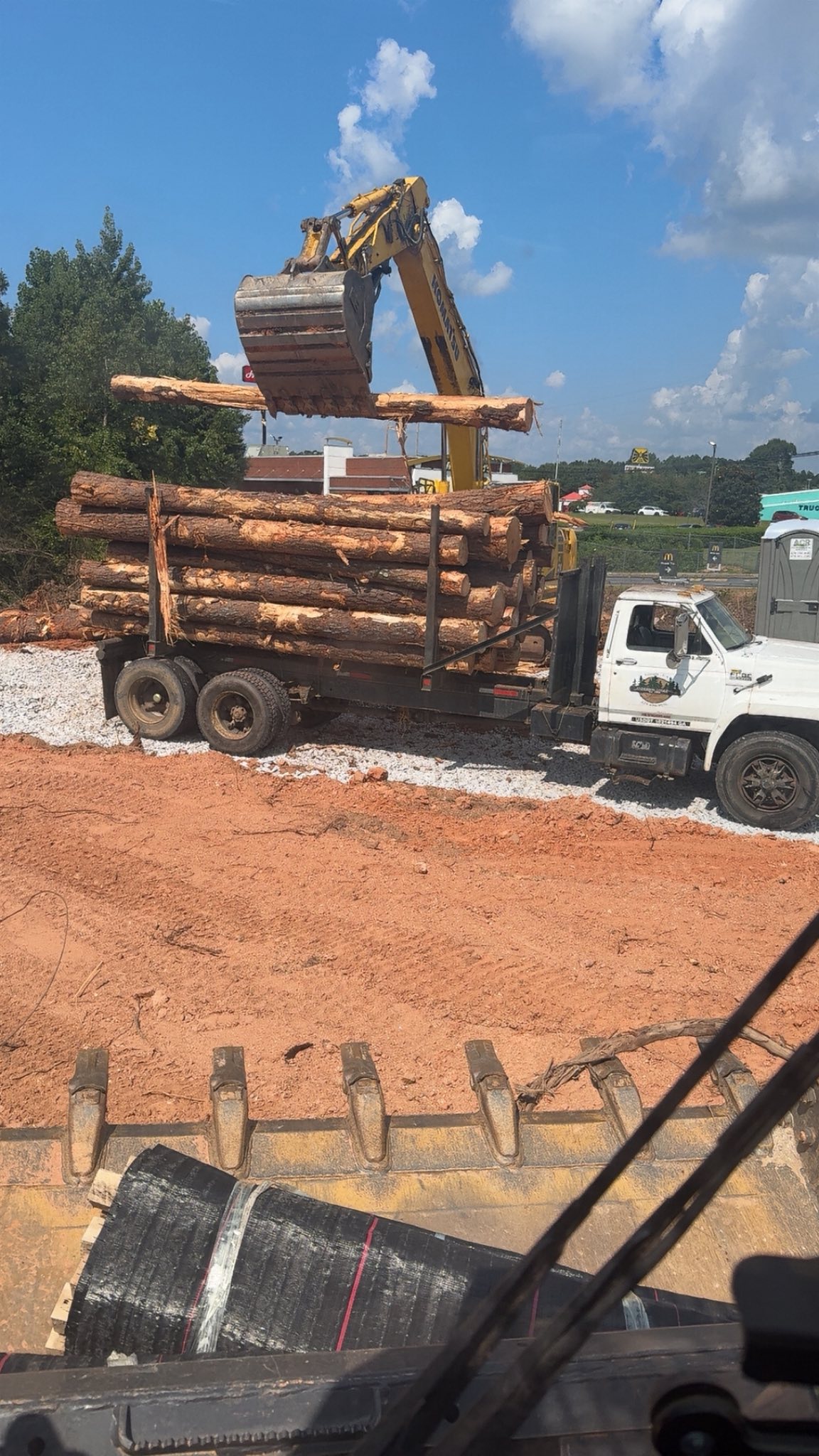 Land clearing project in Polk County Georgia